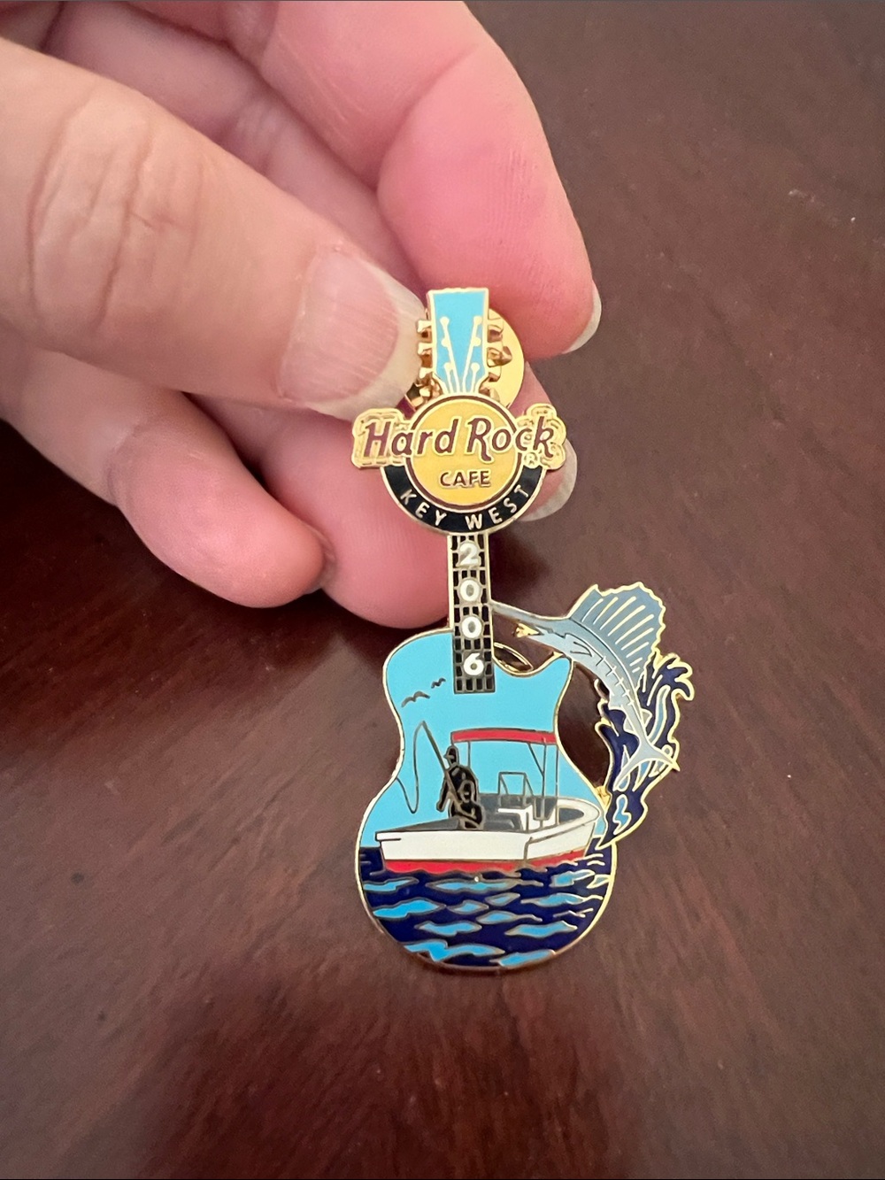 Hard Rock Cafe Key West Guitar Pin